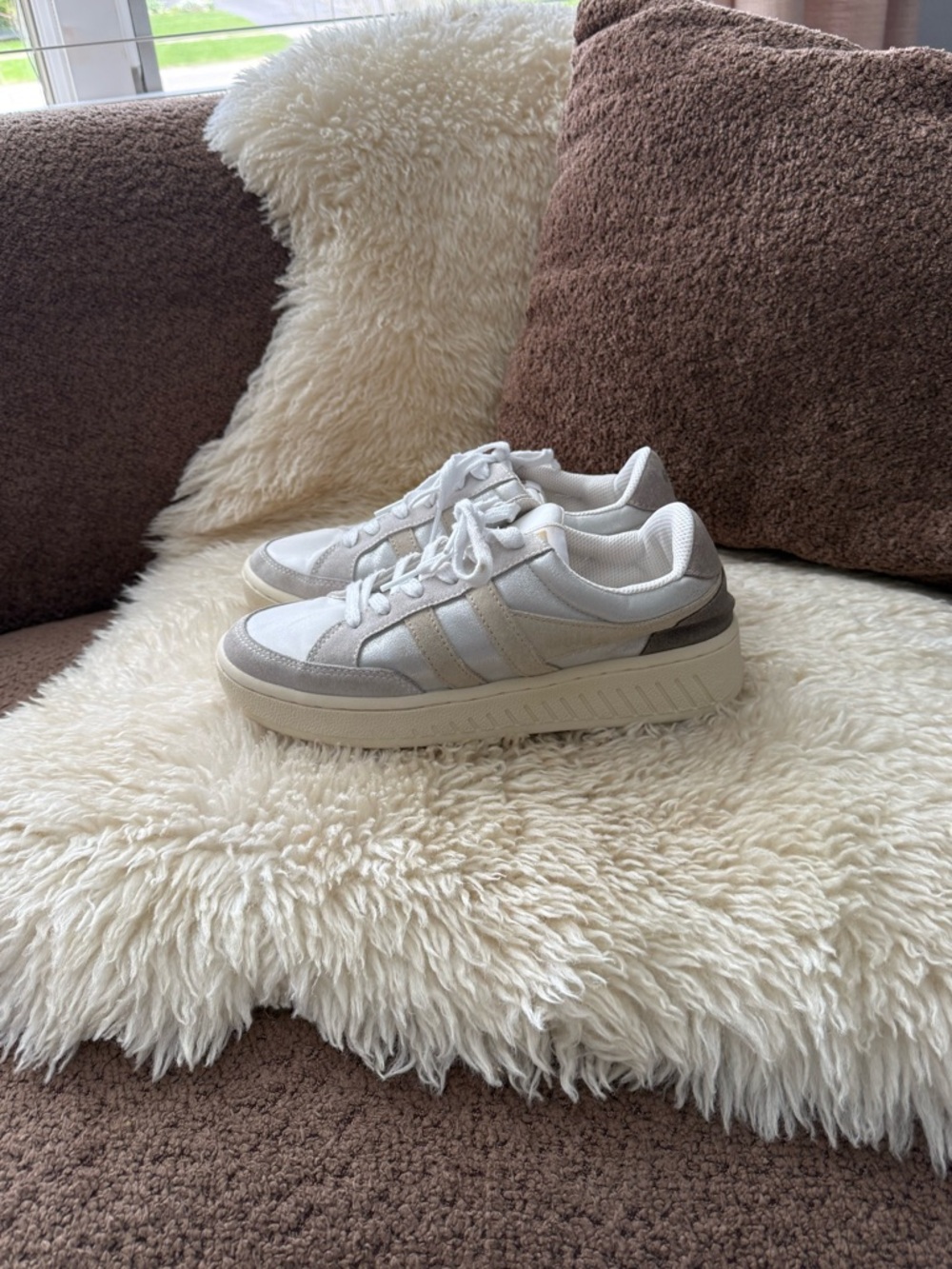 Gola Superslam Blaze Sneakers in Metallic and Beige